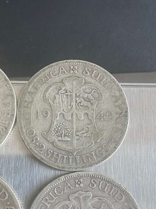 Lot of 12 x Florin and 2 Shillings 80% Silver Coins